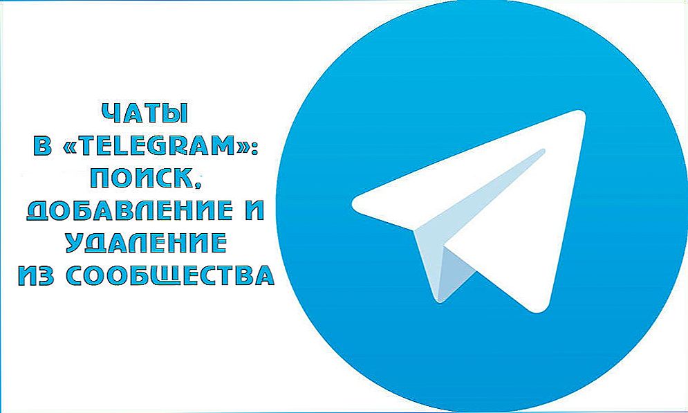 Чати в "Telegram": пошук, додавання і видалення із товариства