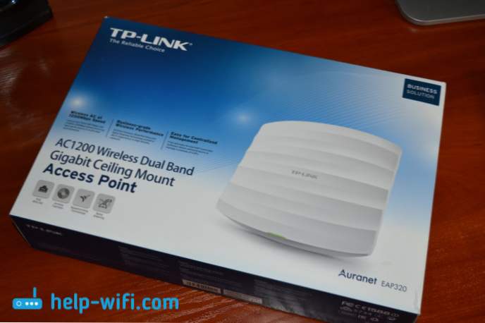 Двохдіапазонна точка доступу TP-Link EAP320. Wi-Fi рішення для бізнесу