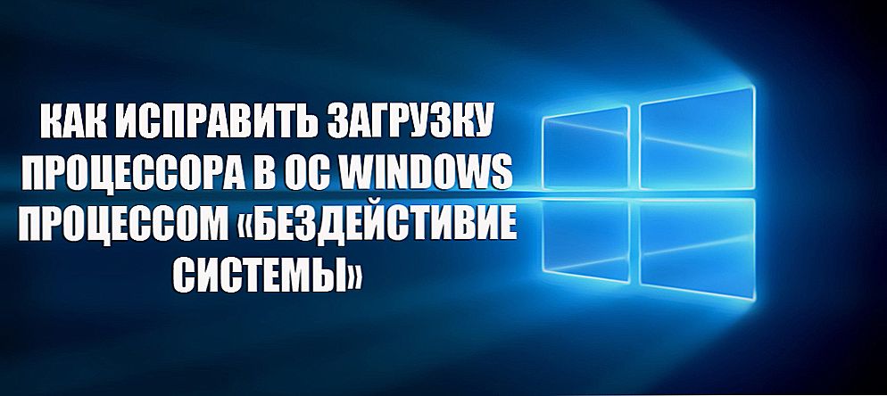 Як виправити завантаження процесора в ОС Windows процесом "Бездіяльність системи"