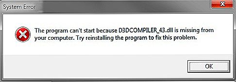 Łatwe sposoby, aby naprawić błąd D3DCompiler_43.dll