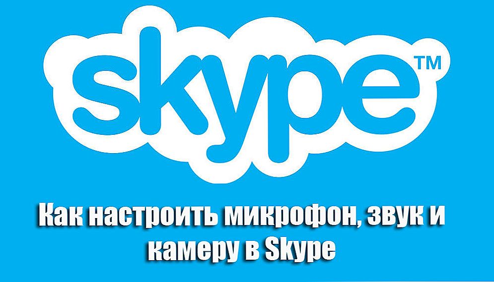 Postavljanje mikrofona, zvuka i kamere u programu Skype