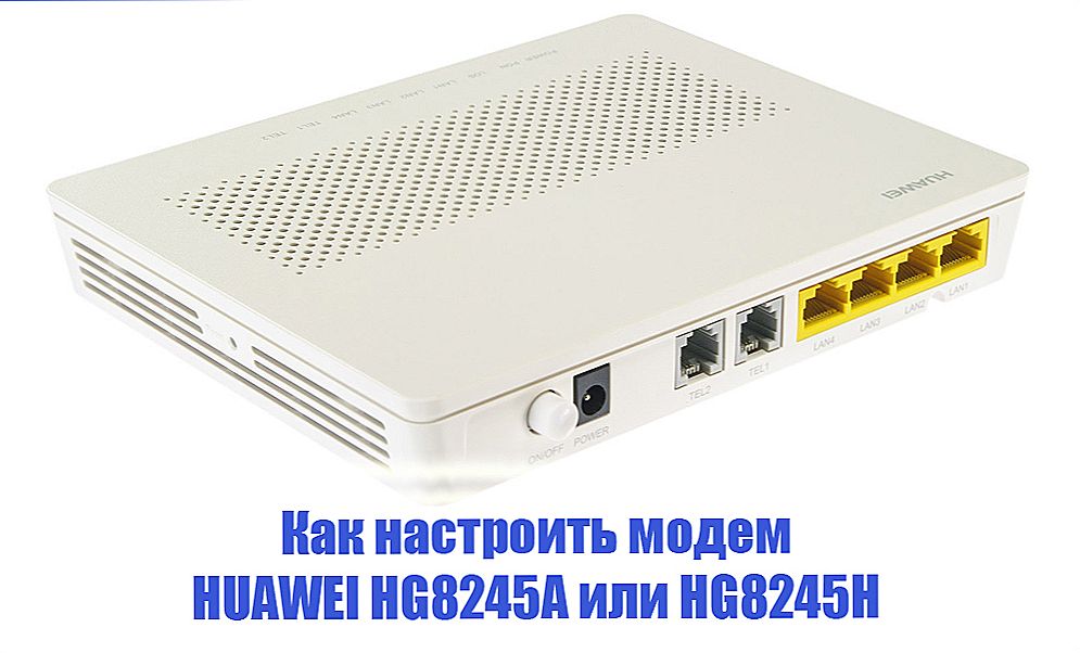 Konfiguriranje HUAWEI HG8245A (H) modema