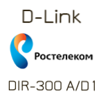 Konfigurácia routeru D-Link DIR-300 A / D1 pre spoločnosť Rostelecom