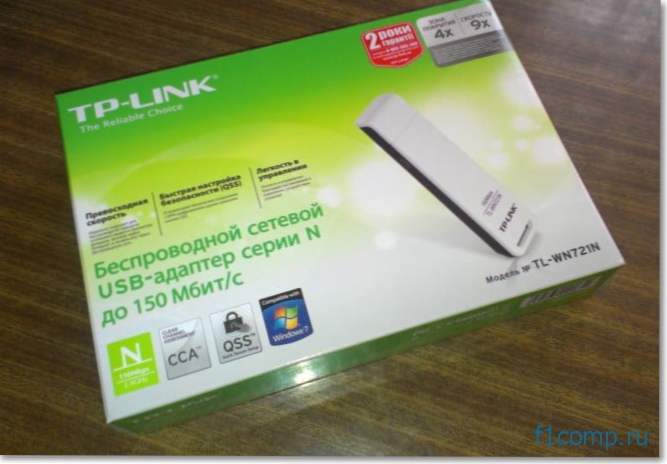 Konfiguriranje mrežnog Wi-Fi adaptera TP-LINK TL-WN721N