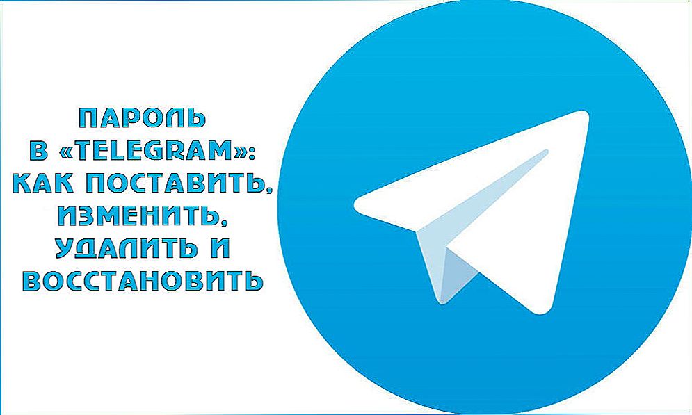 Lozinka u "Telegramu": kako instalirati, promijeniti, izbrisati i vratiti