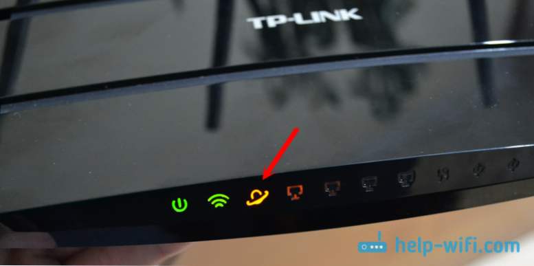 Чому на роутері TP-Link індикатор інтернету (WAN) горить помаранчевим