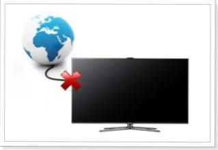 Zašto Internet ne radi na televizoru kada je povezan putem mrežnog kabela (bez usmjerivača)?
