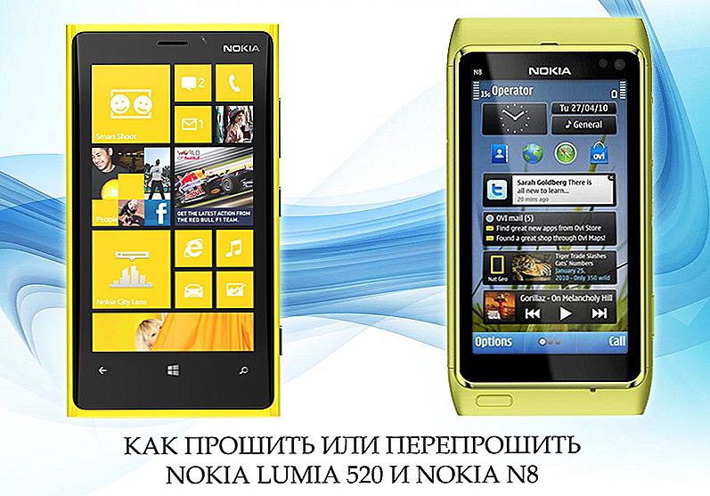 Bliká a bliká telefón Nokia a smartphone