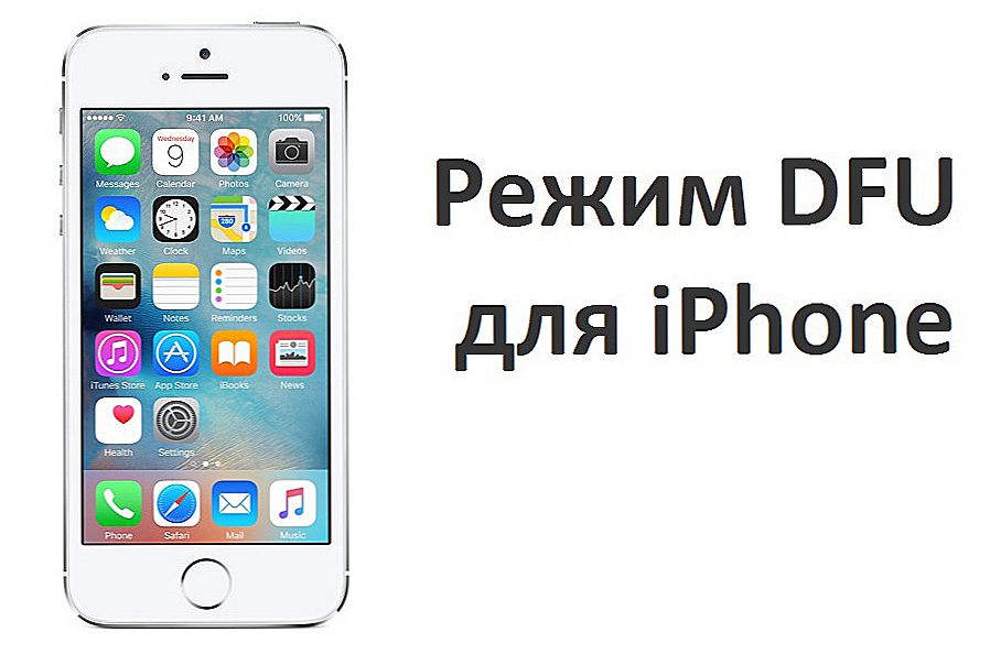 DFU na iPhoneu: kako unijeti i prikazati