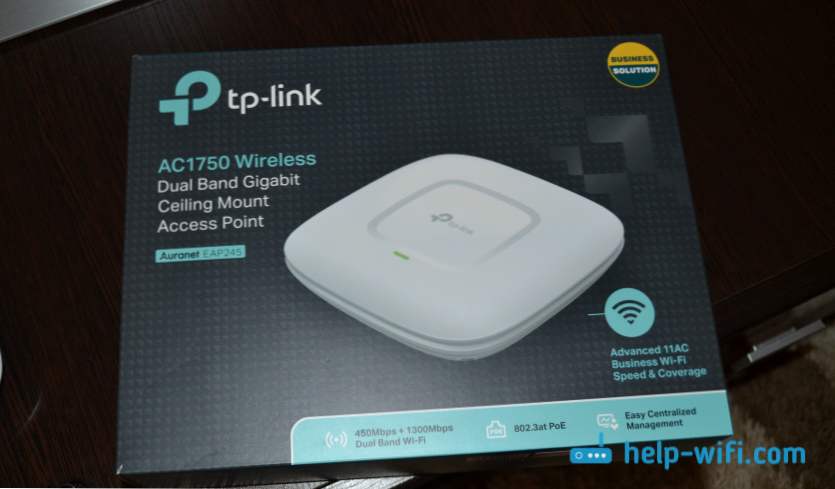 Точка доступу TP-Link EAP245 AC1750. Wi-Fi рішення для ресторанів, магазинів, готелів