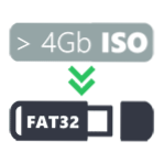 Nagraj obraz większy niż 4 GB na FAT32 UEFI