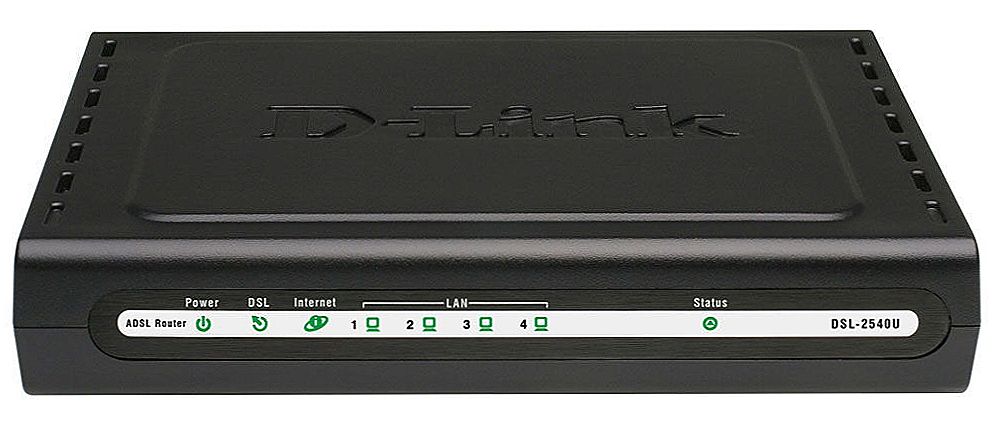 D-Link DSL 2540U - funkcije, postavljanje i instalacija firmvera na usmjerivač