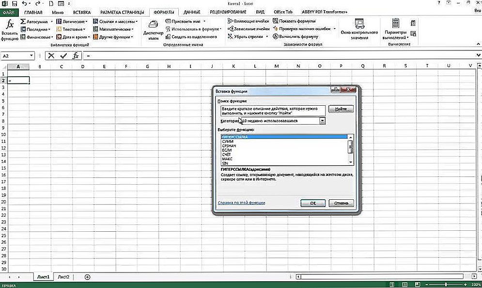 Práca s odkazmi v programe Excel - vloženie, úprava a mazanie