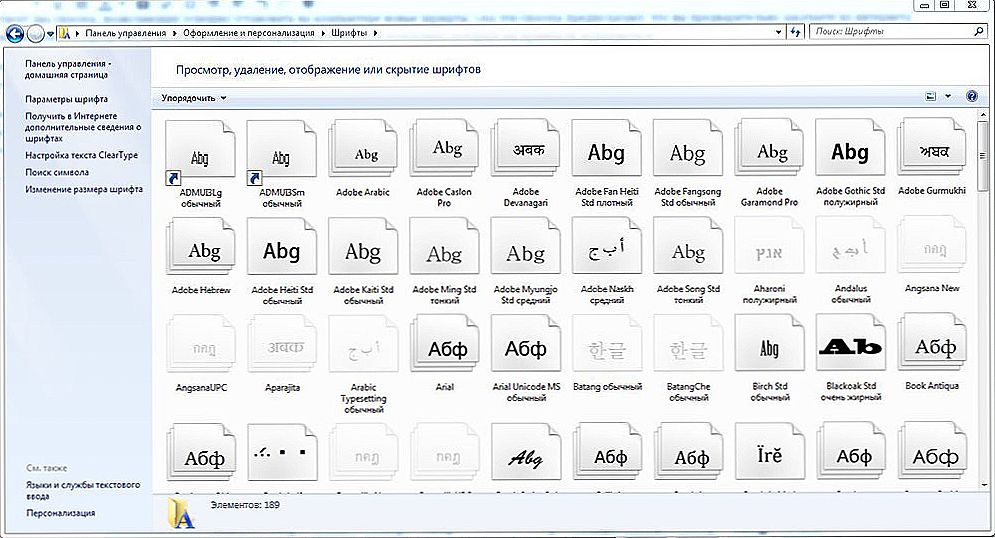 Instaliranje i konfiguriranje fontova u sustavu Windows